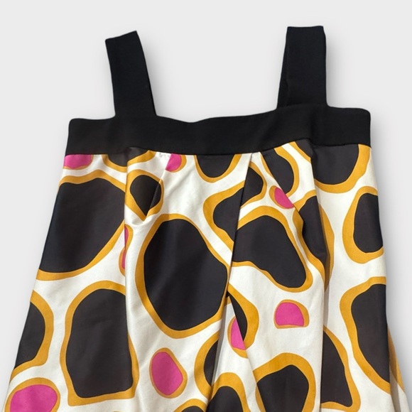 Diane Von Furstenberg Silk Sz 8 Bubble Hem Mod MCM pockets cocktail loud dress - Picture 12 of 16